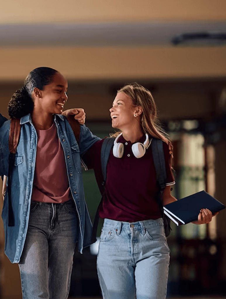 Students studying together